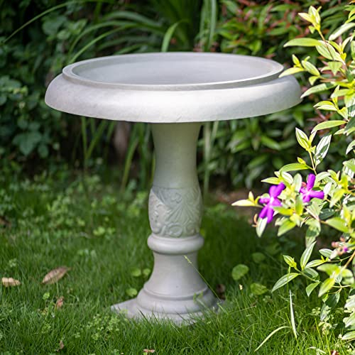 Kante Vogeltränke aus Beton/Fiberglas, rund, 55,6 cm hoch