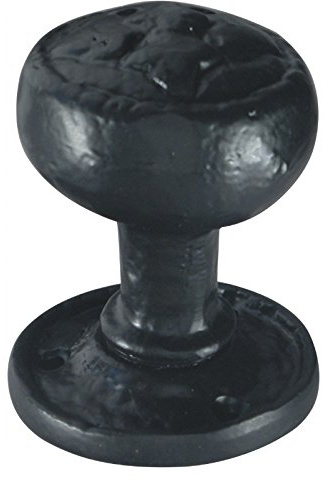 Ironmongery Solutions® Fancy Mortice Knob for Doors, Round Circular Knob, Door Knob, Gate Handle, Door Knob Handles in Black Antique Finish Size 50mm