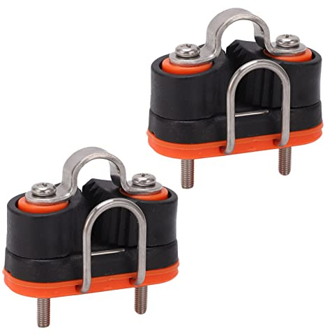 Tbest Schotklemme Mit Bügel, Schotklemme Für 2Mm,Curryklemme,Cam Cleat for Rope,Nocklemme,Marine-Nocklemme,Segelboot-Kajak-Nocklemme Fast Entry Wire F Hardware Für Marineboote Für 3‑12 Mm Seil