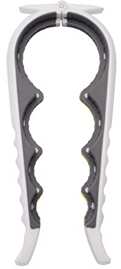 Adems Jar Opener Bottle Opener and Ring Pull Can Opener for Weak Hands, Arthritis Hands, Elderly and Children, Grey