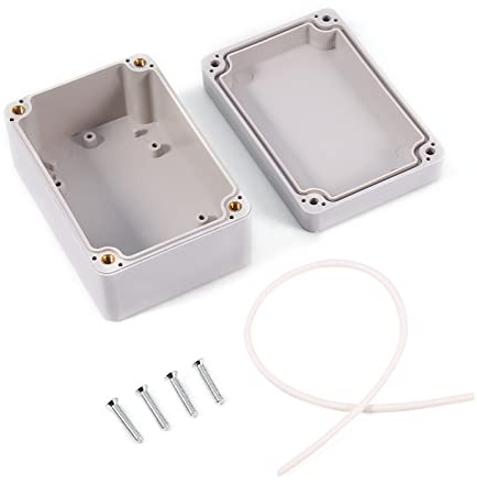 Glomora Anschlussdose, IP66 Abzweigdose Wasserdicht ABS Elektrisches Anschlusskästen mit verschraubung für DIY Elektroprojekte (63 x 57 x 35mm)
