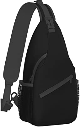 MEDTOGS Sling Bag für Damen – Crossbody-Rucksack, Schultertasche, Brusttasche für Reisen, Wandern, Fitnessstudio, Diebstahlschutz, Schwarz