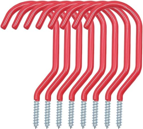 AMJKEJI Gancho Bicicleta Pared, 8 Piezas Soporte Bicicletas Pared, Colgador Bicicleta Gancho Pared de Garaje Resistentes para Organizar Herramientas Eléctricas, Escaleras, Cables, Mangueras