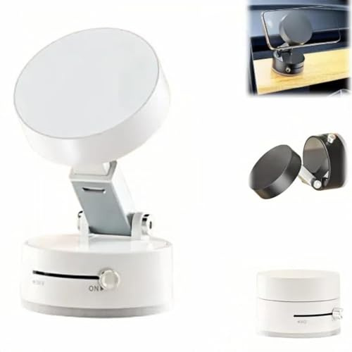 Generic 2025 New Vacuum Magnetic Suction Phone Holder, Universal Surface & All Phones, Foldable and Retractable Double-Sided Magnetic Phone Holder for Kitchen, Bathroom and Desk