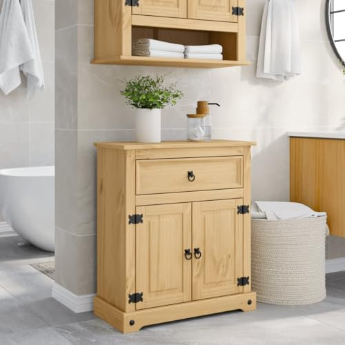 Home Garden Badschrank Corona 70x33x80 cm Massivholz Kiefer