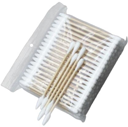 Hisopos de Algodón 400 Piezas de Doble Punta Redonda y Puntiaguda | Madera y Algodón, Uso de Limpieza y Saneamiento, Formato Multiusos para Maquillaje y Belleza