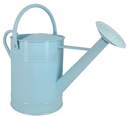6,5 L Metall-Gießkanne für Außen- & Zimmerpflanzen, verzinkte Stahl-Gießkanne mit abnehmbarem Ausguss, beweglichem Tragegriff, rostbeständigem Gießtopf für Garten, Rasen und Blumen