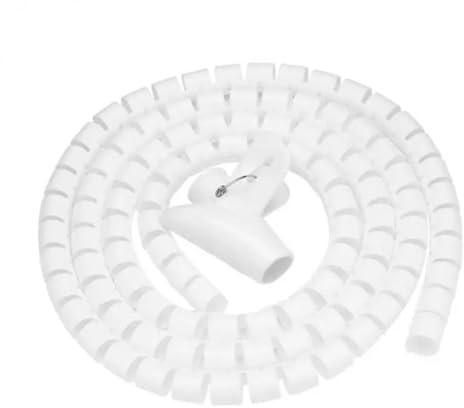 Manicotto avvolgicavo avvolgicavo a spirale, Tubo avvolgicavo a spirale 1 m x 2,2 cm Nero Bianco Grigio o Multicolore Confezione da 10(Style C 1pc)