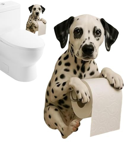 Rrlihjgu Porte-Essuie-Tout Mignon | Support pour Chien Porte-Papier Toilette Murale,Distributeur de Papier Organisateur de Stockage Accessoire Déco Murale pour Cuisine Salle de Bain Chambre