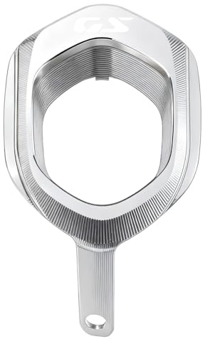 ZEXDDI Adecuado para R1300GS R 1300 GS R 1300GS ADV GS 1300 ADVENTURE 2024 2025 Motocicleta CNC Escape Trim Cubierta Silenciador Tapa protectora decorativa GS1300 2026 (Plata)