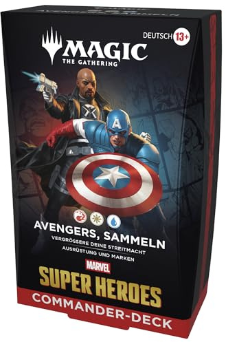 Magic: The Gathering | Marvel Super Heroes Commander-Deck – Avengers, sammeln! (Deutsche Version)