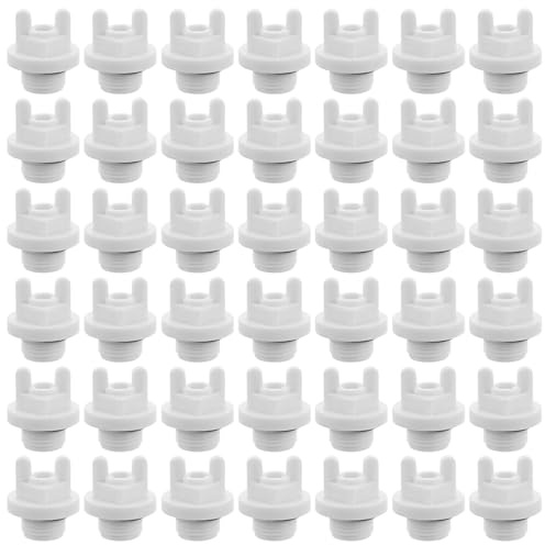 CIYODO 100 Pezzi 100 Tappi Filettati per Tubi 1/2 Pollice in Plastica PVC, Tappi Terminali per Raccordi Idraulici, Resistenti e Impermeabili, per Giardino e Impianti Domestici