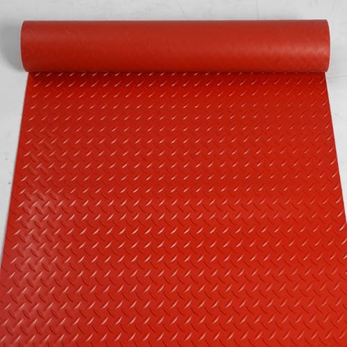 Rollo de goma para suelo, tapete de PVC para garaje, almacén, gimnasio y remolque, diseño cortable y duradero