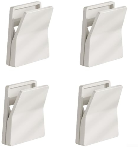 Dishwashing Glove Hook 4pcs Strong Plastic Clip for Rubber Gloves Kitchen Towel Bathroom Storage Secure Grip 4.5cm(white)