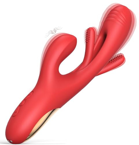 Bärbar 3-i-1 Komfortenhet för Kvinnor, Magnetisk USB-Laddning, 7 Vibrationslägen och 3 Komfortfunktioner, Mjuk Silikon, Ergonomisk, Vattentät och Tyst