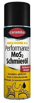 Caramba Performance MoS2 Schmieröl, Rostlöser und Multifunktionsöl für Schraub- und Gelenkverbindungen, Korrosionsschutz, Hitzebeständig, 300 ml