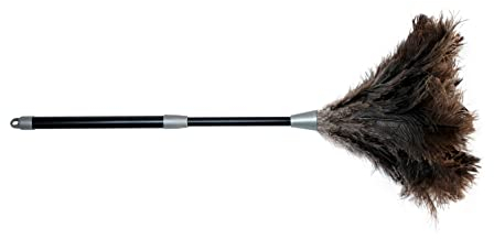 Straußenfeder-Staubwedel, Staubwedel mit Teleskopstiel, Straußenfeder, ausziehbar |Putzen, Staub, 53-73 cm