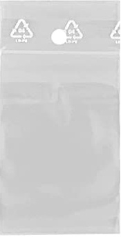 lot 3000 Sachets 40 x 60 mm fermeture zip Transparent. Sachet fermeture zip Abu sac plastique compatible alimentaire et congélation de marque UNIVERS GRAPHIQUE REF UGS01-3000