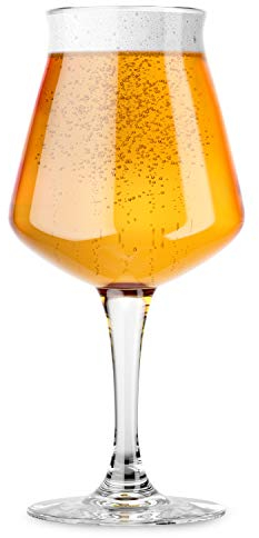 Nucleated Teku 3.0 Stemmed Beer Glass by Rastal - 14.2 oz Craft Glass for Enhanced Head Retention, Aroma and Flavor - Gift Idea for Men