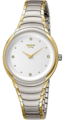 Boccia Damen Armbanduhr Analog Quarz Titan 3276-10