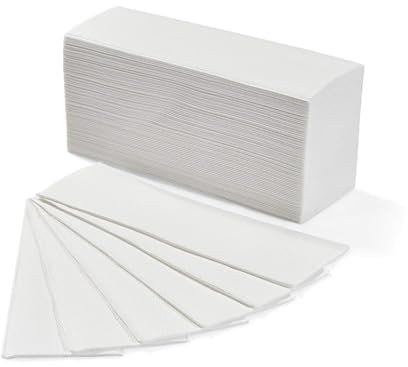 Palucart 630 asciugamani piegati a V pura cellulosa 2 veli compatibili con i dispenser z e c 210mm x 210mm