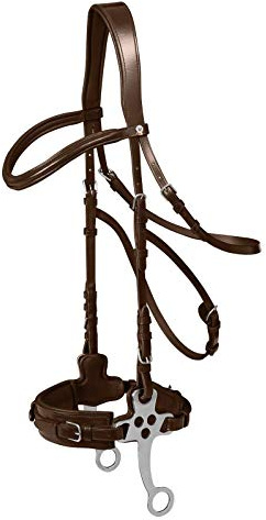 Equipride WALDHAUSEN X-LINE HACKMORE BRIDLE BITLESS NEGRO & BROWN (Full, Brown)
