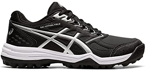 ASICS Women's Gel-Lethal Field Shoes, 12, Black/Pure Silver