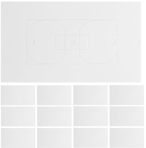 OSALADI 50 Pièces Cache-Prises Murale Étanches Coussinets Isolants De Sortie Joint D'Isolation Anti-Courants D'Air Pour Prises Électriques Usage Domestique