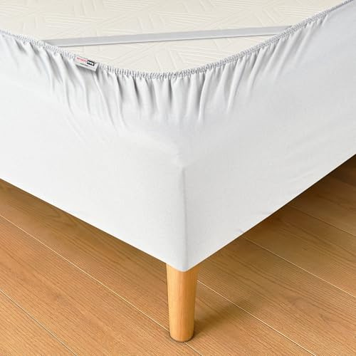 Wrappybag Cache Sommier Elastique - Jupe de Lit et Protège Sommier 160x200