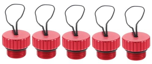 Happyyami 5pcs Diving Tank Valve Cover Cord Cap for Scuba Valve Adapter Cap Protector for Air Gas Use during Diving Tank Maintenance