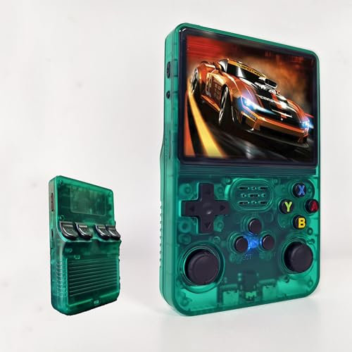 R36S - Console di gioco portatile retrò da 128 GB, oltre 20000 giochi classici integrati, sistema Linux con schermo HD MIPI IPS da 3,5, dispositivo portatile per giochi e intrattenimento da 3500 mAh