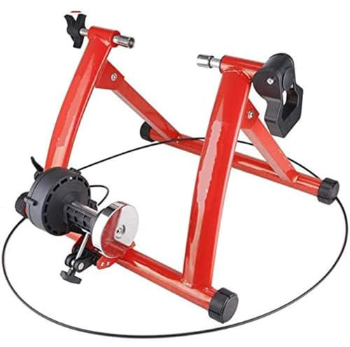 Indoor-Heimtrainer Für Heimtraining, Fahrrad-Rollentrainer, 6 Stufen Einstellbar, Geeignet Für Reifengrößen Von 26–28 Zoll, Geräuscharmer Stahl, Faltbares Design, Geeignet Für Straßen- Und Mountainbik