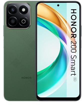 HONOR 200 Smart, Smartphone 5G, 4Go+256Go, Écran 6,8, Batterie 5200mAh, Appareil Photo 50MP, Double SIM, Android 14, Vert