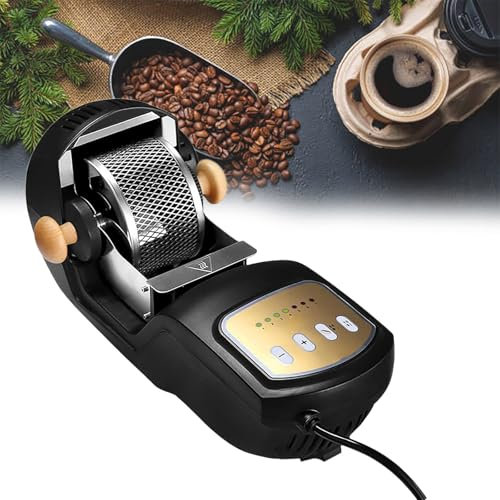 GESAIDES Electric Coffee Roaster Machine for Home Use, Coffee Bean Roaster Machine for Home Use, Drum Type Stainless Steel, for Home and Commercial Use