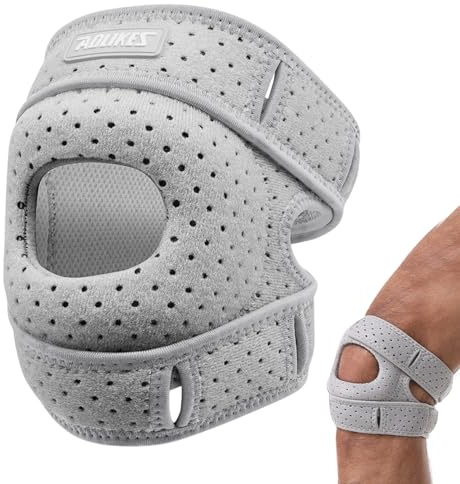 Stabilisateur de Rotule pour Genouillère, avec Coussinets en Gel pour Rotule, Genouillère Rotulienne Réglable, pour le Sport, le Fitness et le Soulagement des Douleurs Articulaires