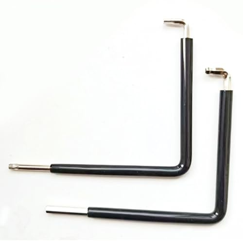NIYATA 2 Stück Fenster Einstellwerkzeug, Fenster Schlüssel einstellen, Torx 15,Sechskant 4mm und Kugelkopf 4mm