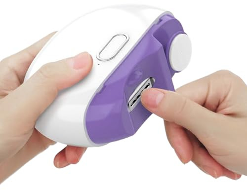 xowwyue Tagliaunghie Automatico - Modellatore Unghie con Luce 2 Velocità,Strumento Per Lucidare Le Unghie Delle Mani,Per Uomini Donne Bambini Cura della Casa Viaggio Salone Manicure