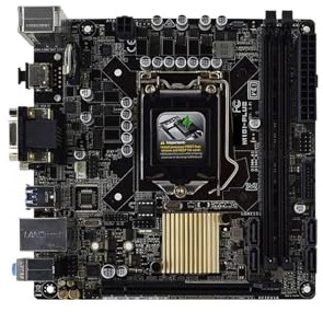 Carte mère Mini-ITX H110I-PLUS, Socket H110 LGA 1151, Compatible DDR4 jusqu'à 32 Go, processeurs Int el Core i3-6320, i5-6500 et i7-6700, 4 Ports SATA III