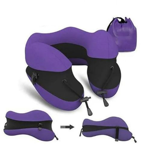 ZXLIHS NYSDM U-Shape Resekudde för Memory Foam Nackkudde Resetillbehör Bekväma kuddar för sömn Hemtextil 5 färger