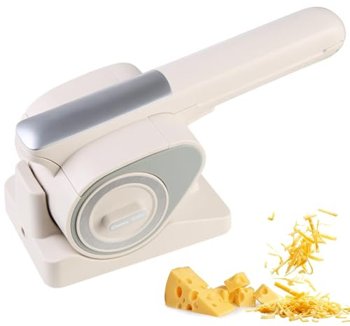 Râpe à fromage électrique sans fil, portable et rechargeable, avec 2 tambours rotatifs, râpe automatique pour fromage, noix, chocolat, légumes