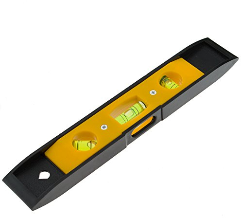 Coral 57300 Essentials Torpedo Spirit Level with Vertical Horizontal and 45 Degree Vials and Magnetic Base 9 inch