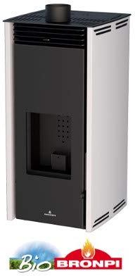 BRONPI Estufa DE Pellet SIN Electricidad Modelo Free 6 KW Crema