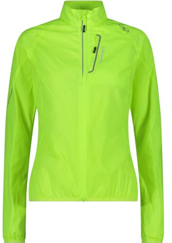 C.P.M. Giacca Ultraleggera Antivento E Idrorepellente Giacca, Donna, Yellow Fluo, D38