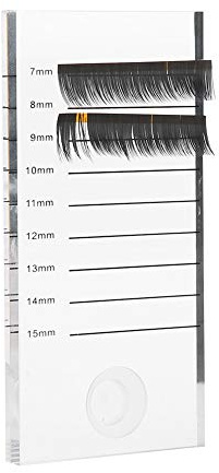 Palette de Faux Cils, Faux Cils Extension Holder Mount Scoop avec Support de Colle Anneau de Cils, Plateau en Verre Cils Yeux Titulaire Support de Palette pour Extensions de Cils