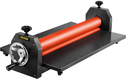 VEVOR Kaltlaminator 1000 mm manueller klapptischer Fotofilm-Rollenlaminator aus dickem Eisenmetall mit Weichgummirollen, vier rutschfesten einstellbaren Gummifüßen für Foto-, Werbe Kopierbetriebe