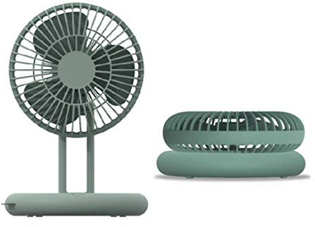Mini Ventiladores de Sobremesa, Ventilador USB de Escritorio, Plegable y Telescópico, Ventilador de Mesa Silencioso, 3 velocidades, para Coche, Oficina, Hogar, Viajes, Campingng,Verde