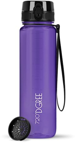 720°DGREE Trinkflasche „uberBottle“ Sieb – 6 Größen, über 40 Farben wählbar