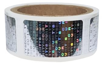 MD Labels säkerhetsförsegling VOID-etiketter 18 x 30 mm – 100 stycken rulle – sigillklistermärken för termisk överföring, streckkod och individuella texter