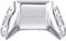 eXtremeRate Carcasa Trasera para Xbox Series S Xbox Series X Control Funda Protector con Placa de Batería Cubierta Posterior para Xbox Series S X Mando-No Incluye Shell de Grip(Plata Cromo)
