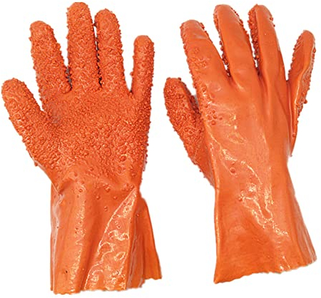 SEIWEI Kitchen Cleaning Gloves, Rubber Non-Slip Dishwashing Cleaning Gloves, Multi-purpose Household Gloves for Washing Potato, Fish, 1 Pair